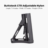 Buttstock CTR Adjustable Nylon For Gel Blaster