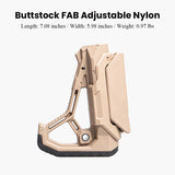 Buttstock FAB Adjustable Nylon For Gel Blaster