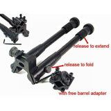 Tactical Bipod 6-9 Inch 20mm Weaver Rail Adapter