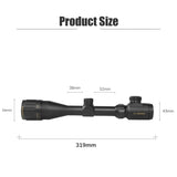 MARCH S4-16X44AOE Tactical Riflescopes Spotting Rifle Scope for Hunting Optical Collimator Air Gun Sight Red Green Illumination