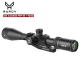 MARCH SK5-25X50 FFP IR Tactical Riflescope Spotting Scope for Rifle Hunting Optical Collimator Airsoft Airgun Sight Etched Glass