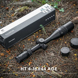 MARCH HT4-16X44AOE Tactical Riflescope Spotting Rifle Scope Hunting Optical Collimator Airsoft Airgun Sight Red Green Cross