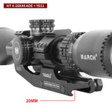 MARCH HT4-16X44AOE Tactical Riflescope Spotting Rifle Scope Hunting Optical Collimator Airsoft Airgun Sight Red Green Cross