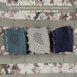 Tactical Rubber Grip Holster Anti Slip Airsoft Pistol Handgun Glock Grips Glove Sleeve Protect Cover