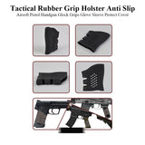 Tactical Rubber Grip Holster Anti Slip Airsoft Pistol Handgun Glock17 18 19 Grips Glove Sleeve Protect Cover