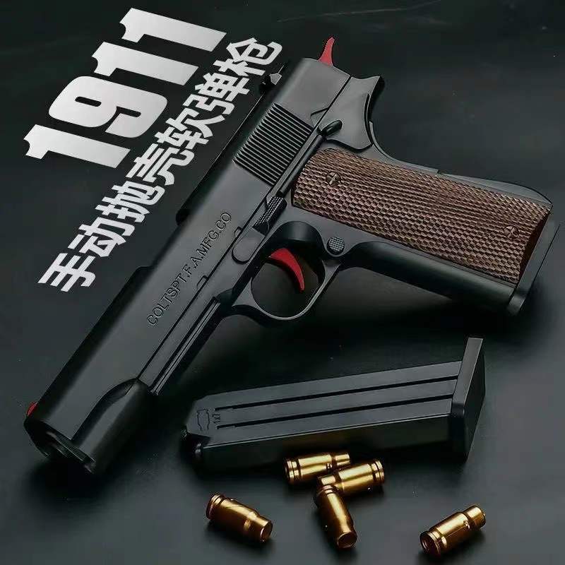 M1911 Shell Ejection Soft Bullet Toy Gun,Pistolet à Balle Molle